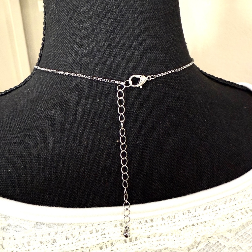 Turquoise Heart Pendant Necklace - Picture 3 of 3